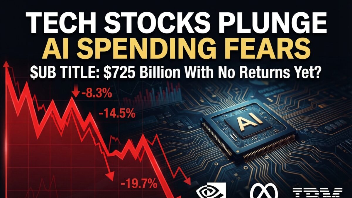 Tech Stocks Plunge as $725B AI Spending Fails to Deliver Returns