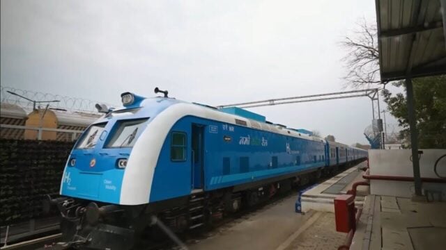 India Launches Hydrogen-Powered Train Fleet in Green Rail Push