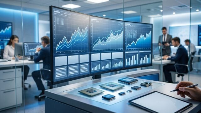 News illustration for AI Chip Stocks Rebound