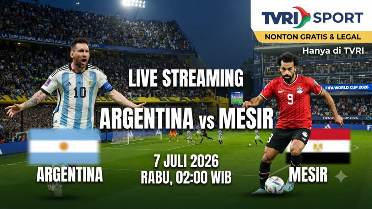 Argentina vs Egypt Live Stream July 7, 2026: Watch Free on TVRI