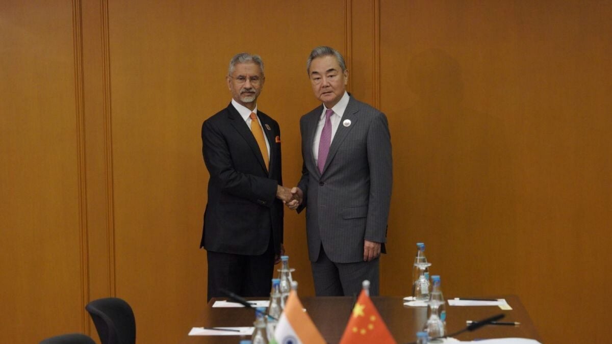 External Affairs Minister S. Jaishankar with Chinese Foreign Minister Wang Yi