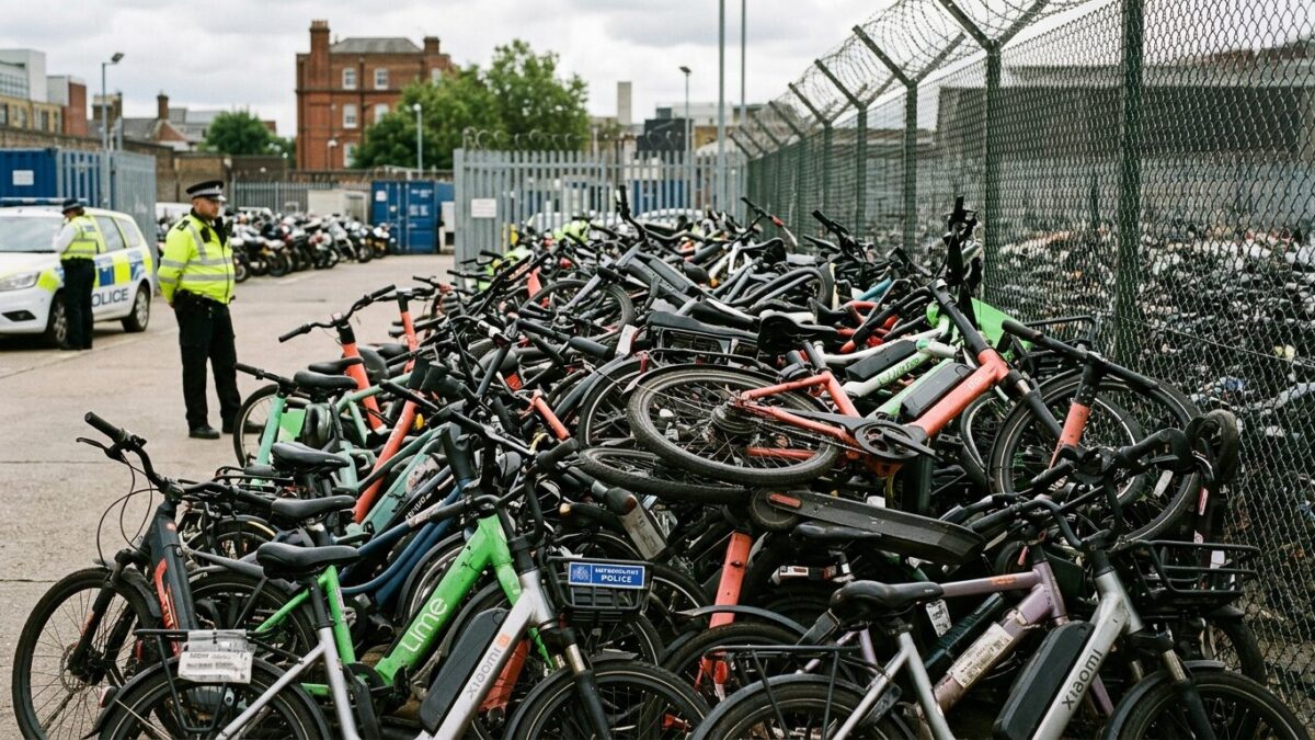 London police seize record 2,500 illegal e-bikes and e-scooters in 2026 crackdown