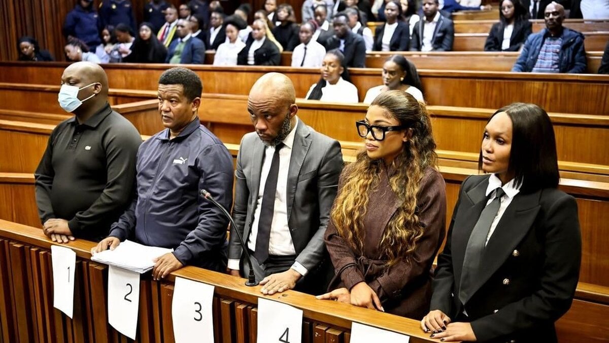 The five accused in the Cat Matlala trial appear in the Johannesburg High Court