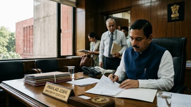 Prahlad Joshi Gets Additional Charge Of India’s Education Ministry