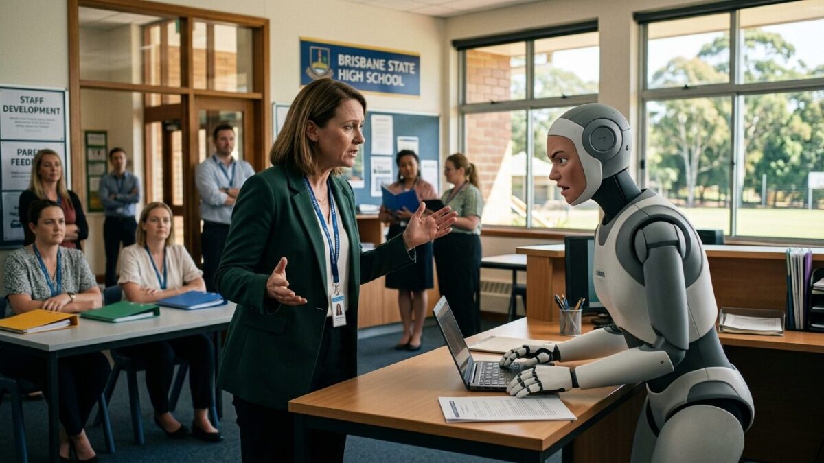 AI robot helps train teachers for tense parent confrontations in Australian schools