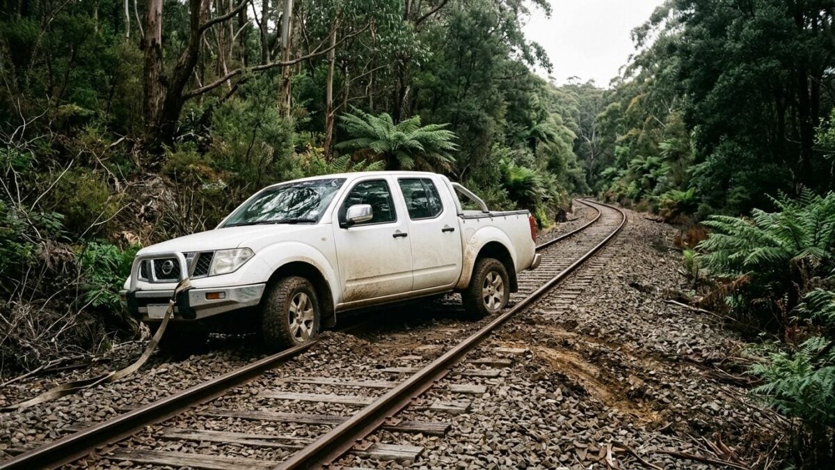 Australia's TasRail warns of deadly trespassing after ute found blocking active tracks