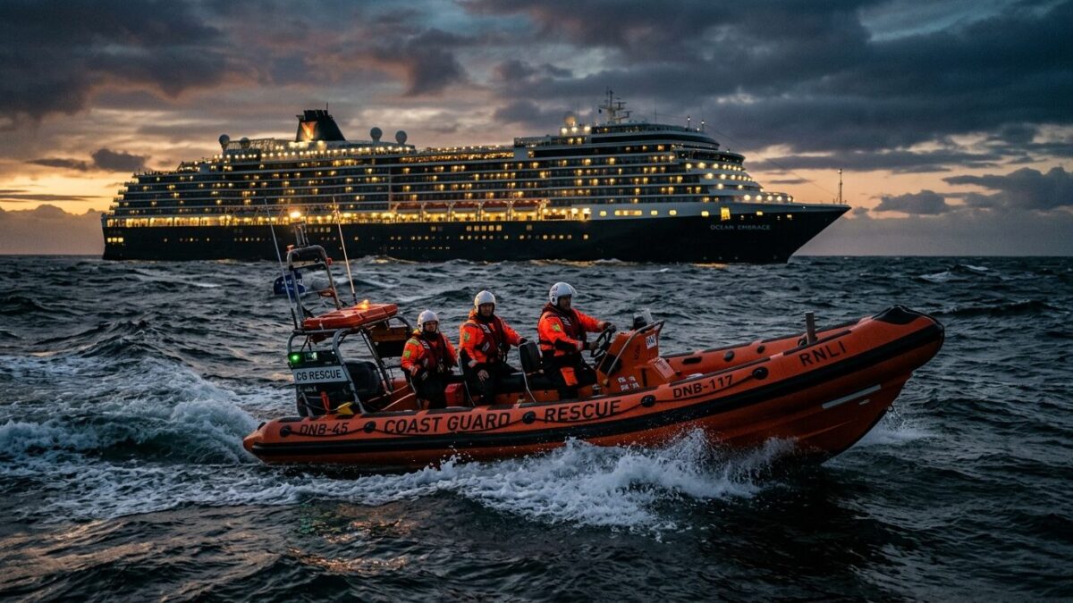 Body recovered after search for passenger feared overboard from cruise ship off Scotland