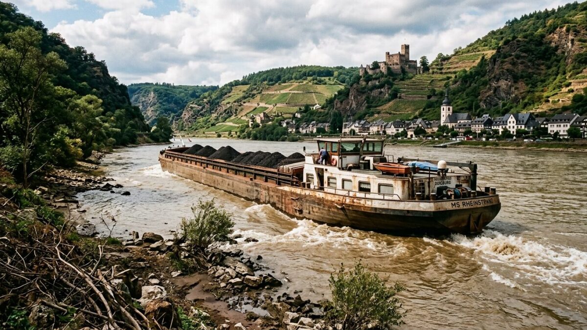 Europe’s rivers hit record lows as summer heat strains trade, power and water supplies