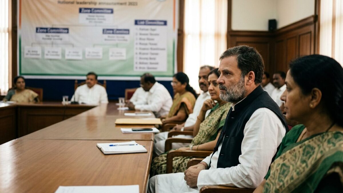 Indian Political Party Reshuffles Leadership with New Zone Committees and National Spokespersons