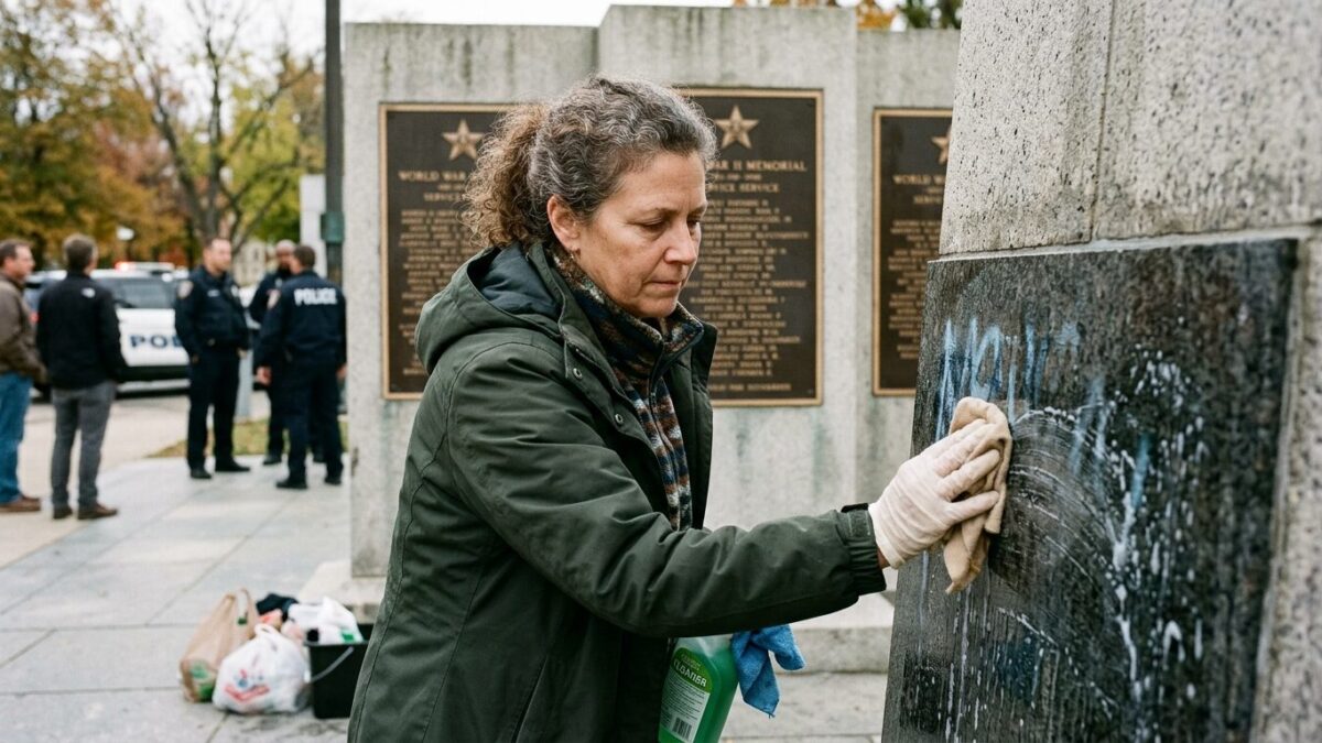 Kentucky Woman Indicted for Defacing World War II Memorial with Graffiti and Soap