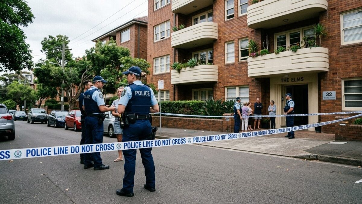 Man dies after balcony fall as Sydney police try to enter apartment