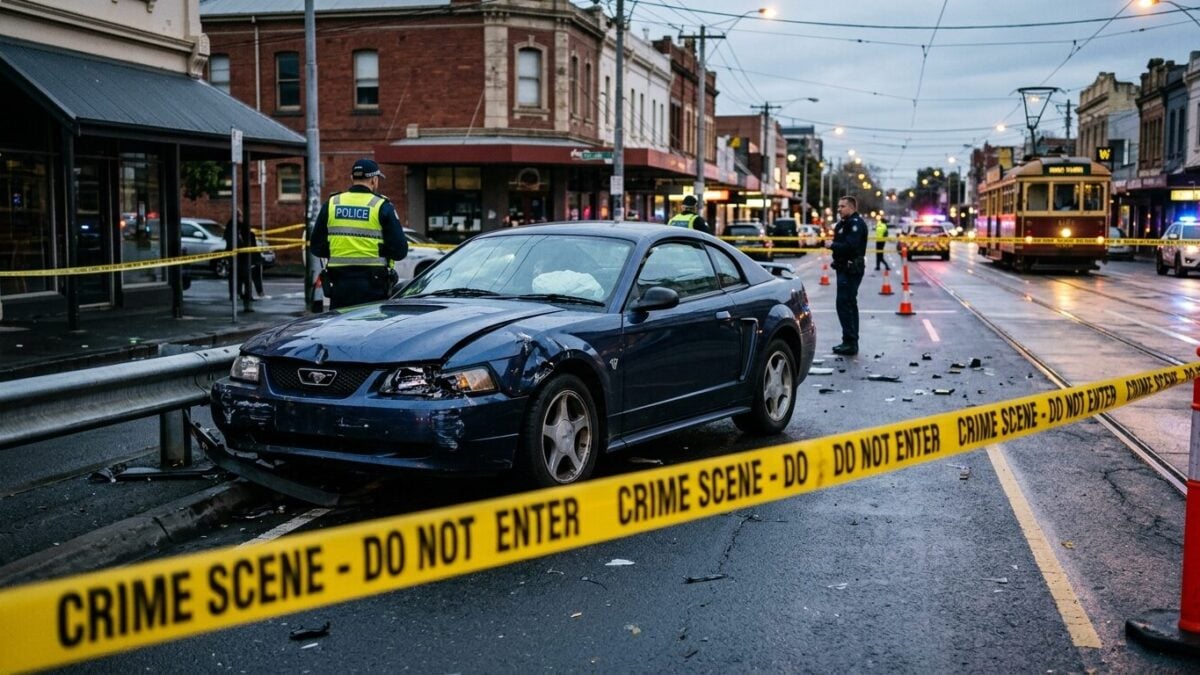 Man dies after violent stolen-car crash in Melbourne’s east