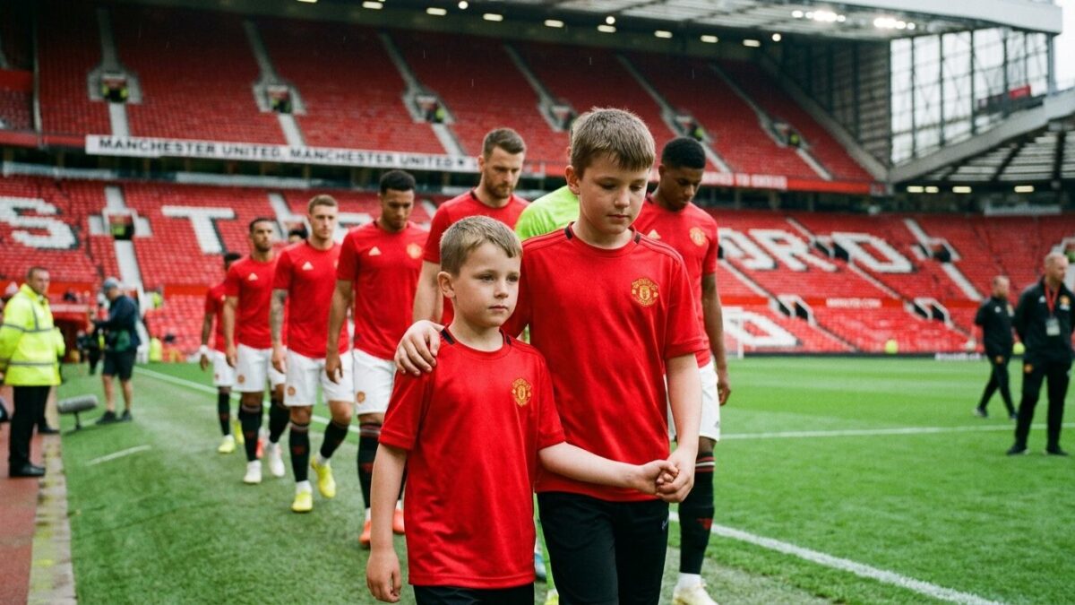 Manchester United honour police officer killed in A66 crash as his sons lead team out at Old Trafford