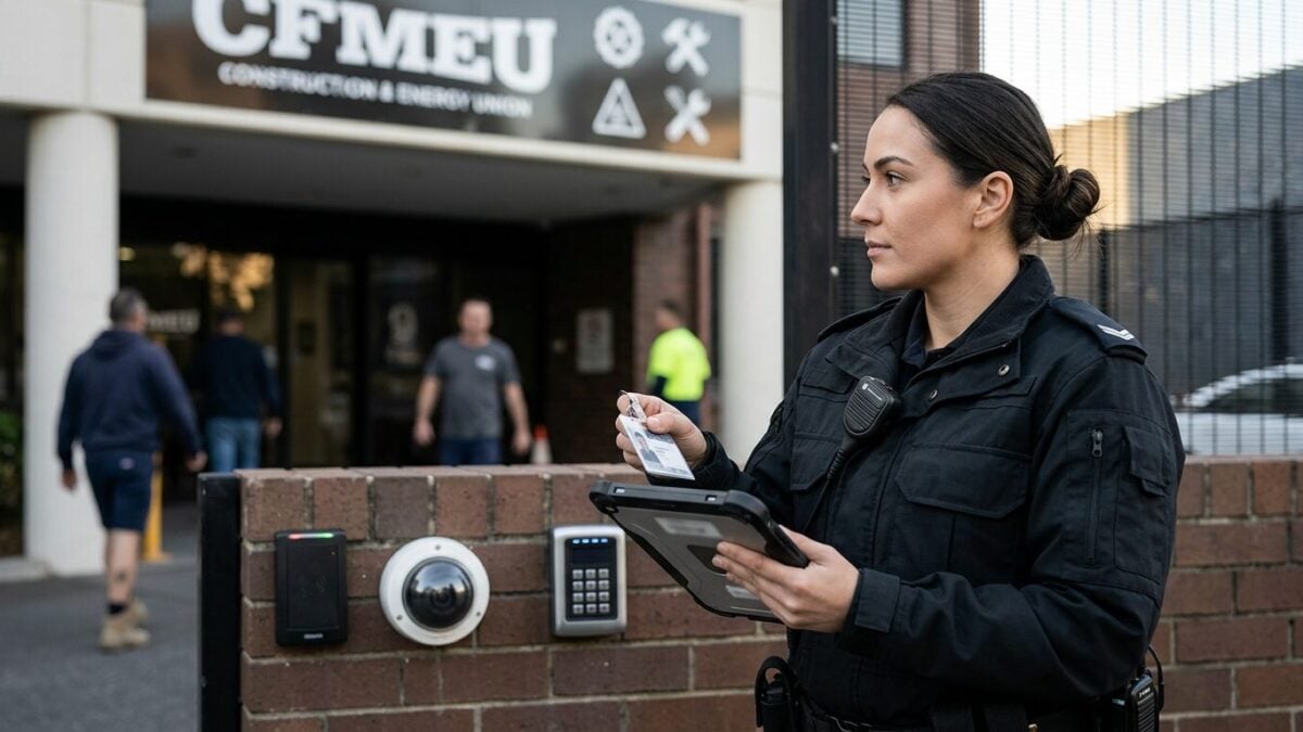 Security contractor says CFMEU-linked surveillance campaign escalated to poisoned dog, drone sightings