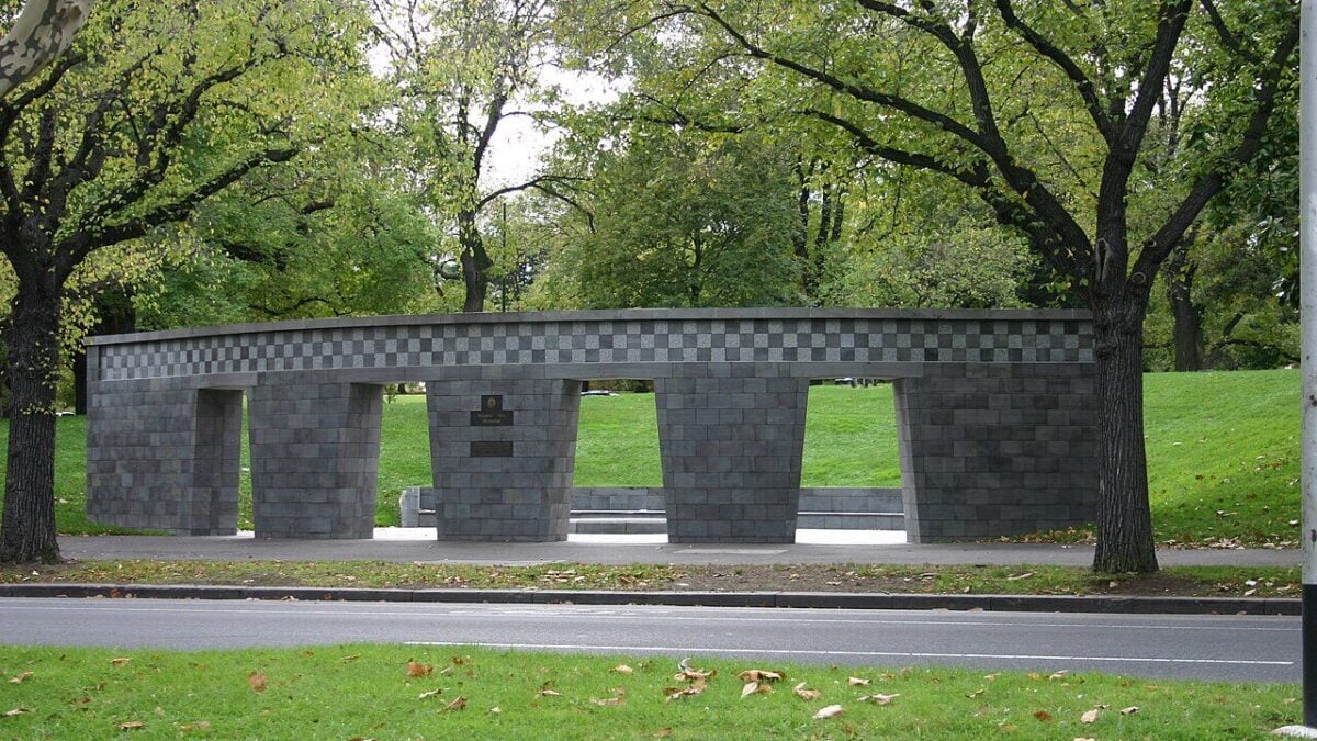 Slain Victoria police officers remembered as memorial is unveiled on first anniversary eve