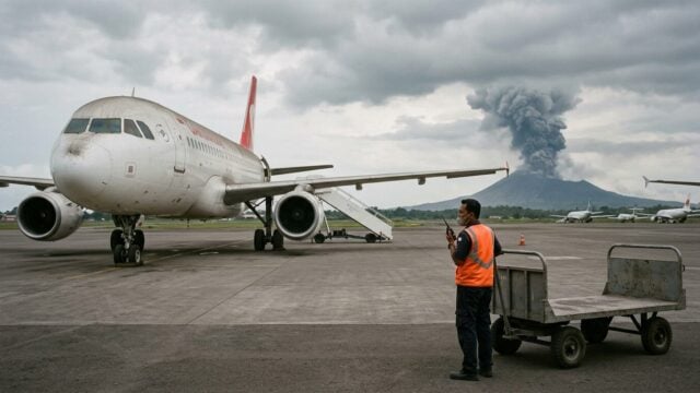 Anak Krakatau Eruption Grounds Flights Across Indonesia