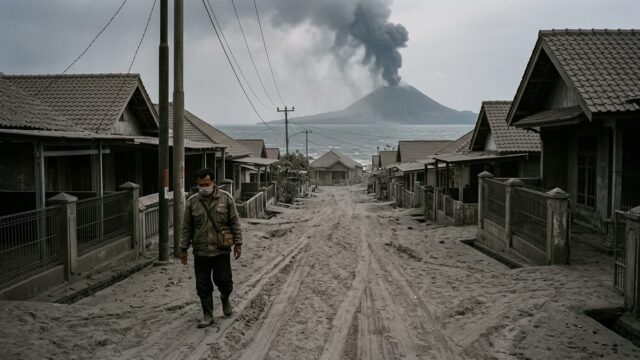 Anak Krakatau Erupts: Volcanic Ash Blankets Five Provinces