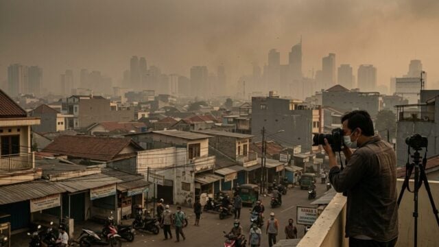 Jakarta Air Quality Hits Unhealthy Levels After Volcanic Ash Spread
