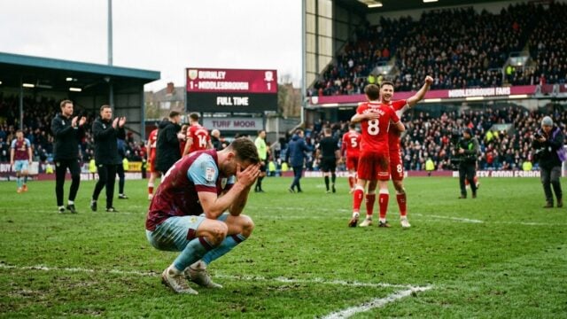 Burnley vs Middlesbrough ends 1-1 after late fightback