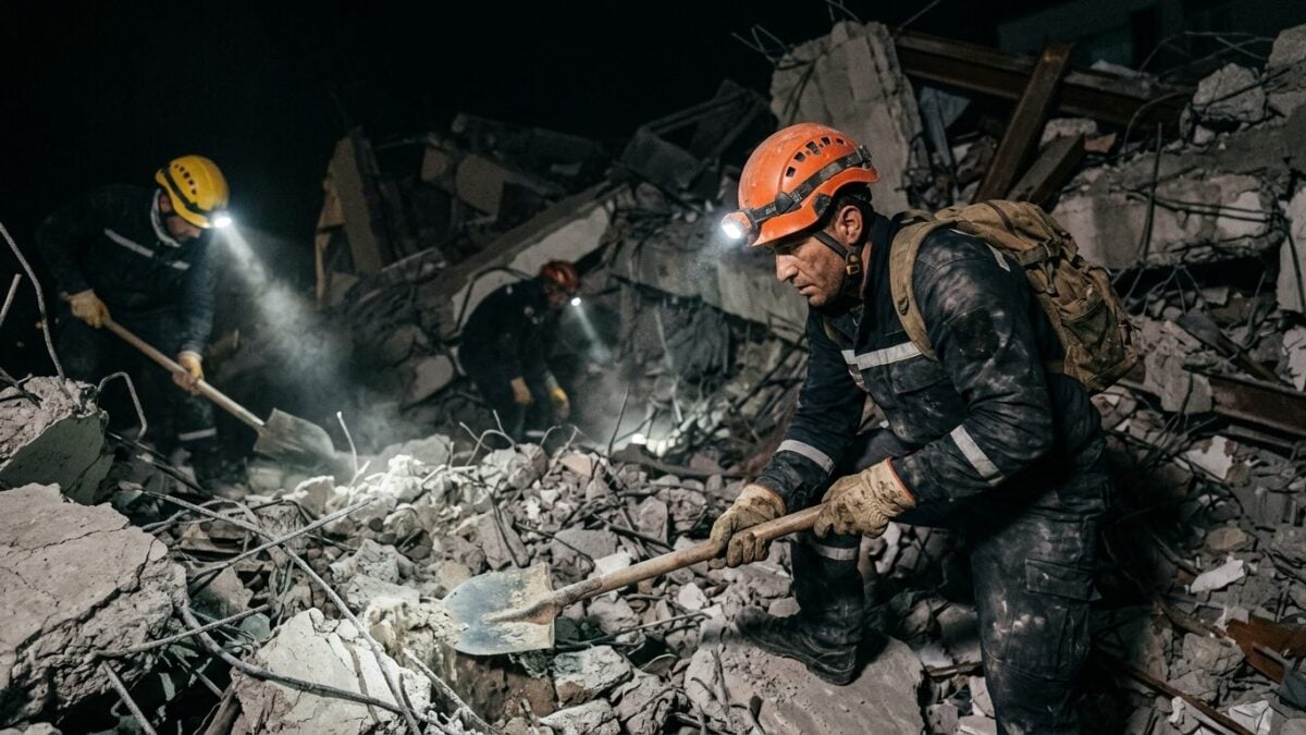Deadly building collapse near Delhi university area traps students as rescue teams race in
