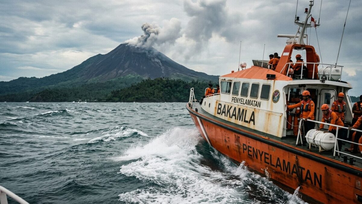 Search Continues for 5 Journalists Missing Near Mount Anak Krakatau