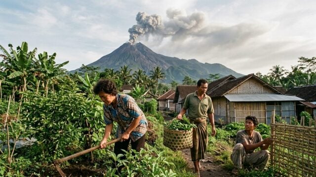 Indonesia's Mount Ile Lewotolok Erupts Twice, Alert Issued
