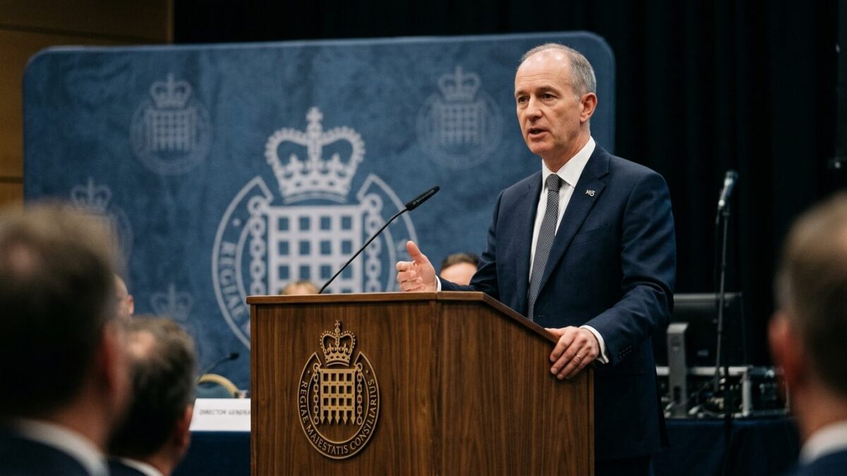MI5 chief urges whole of society to treat security as a shared duty in rare public appeal