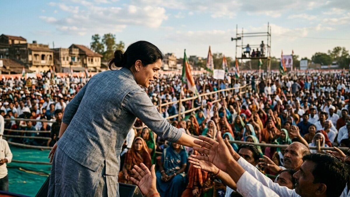 Modi Attacks Opposition's "Echo of Lies" Campaign in Gujarat Rally