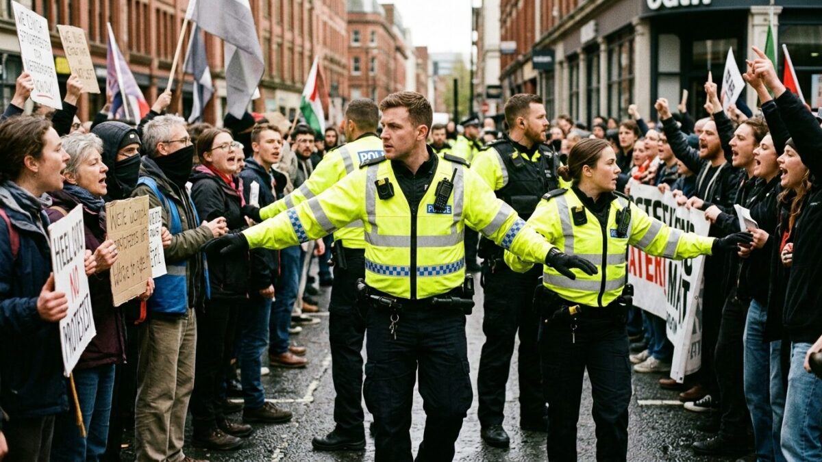 Portsmouth Deploys New Face Mask Ban as Rival Protest Camps Clash Over Migration