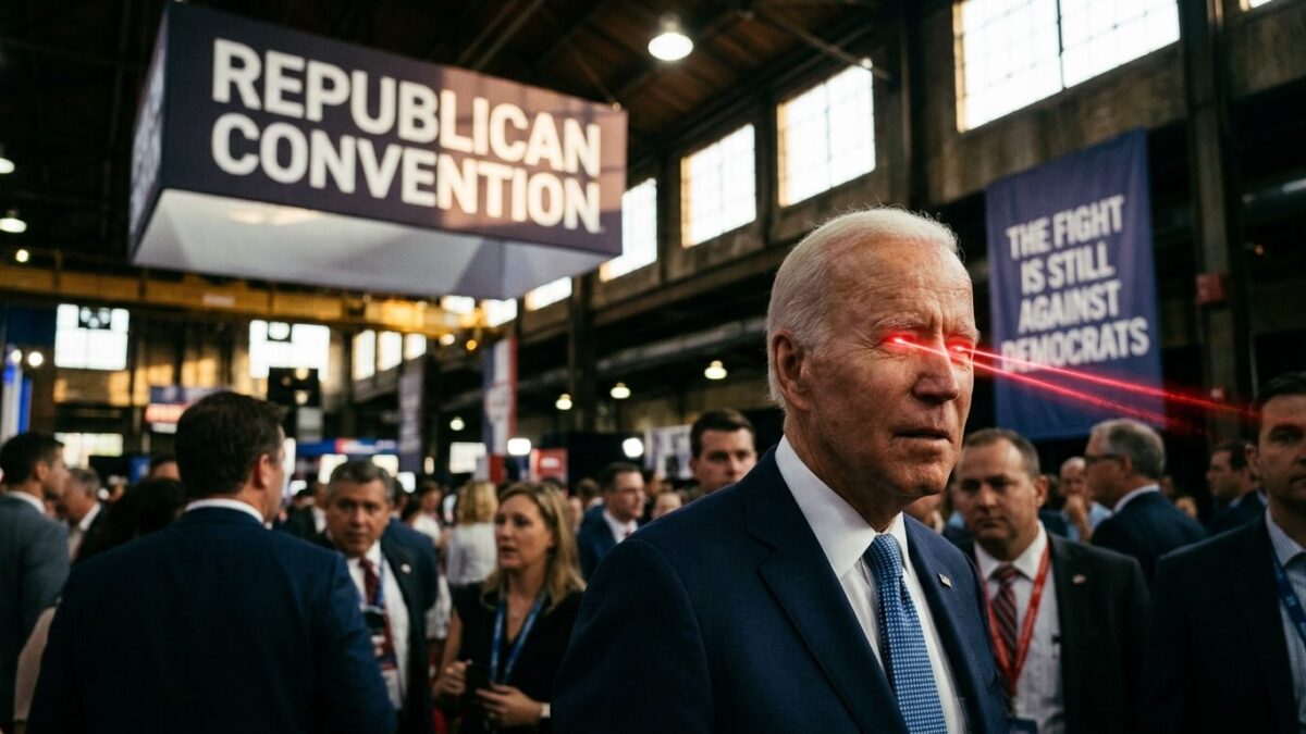 Red-Laser Biden at Republican Convention Shows the Fight Is Still Against Democrats