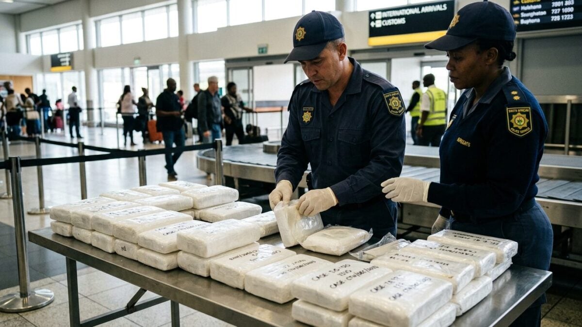 South African police seize cocaine worth over R800,000 in second OR Tambo airport arrest in four days