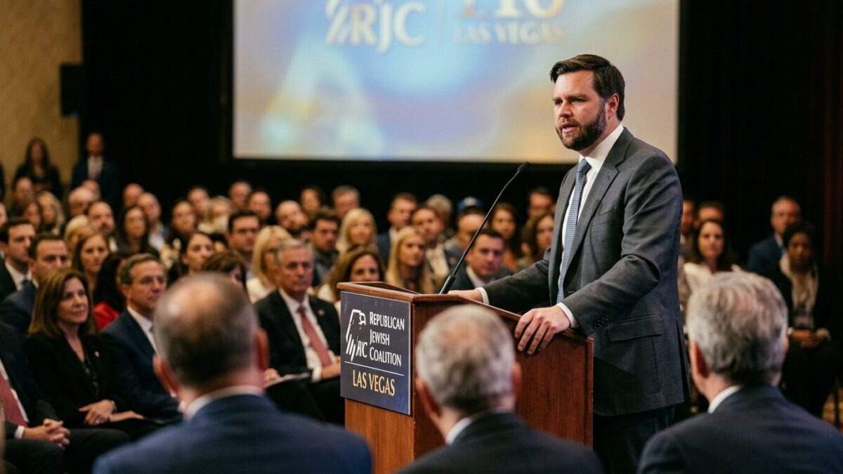 Vance courts Jewish Republicans in closed-door Las Vegas speech as Israel tensions swirl