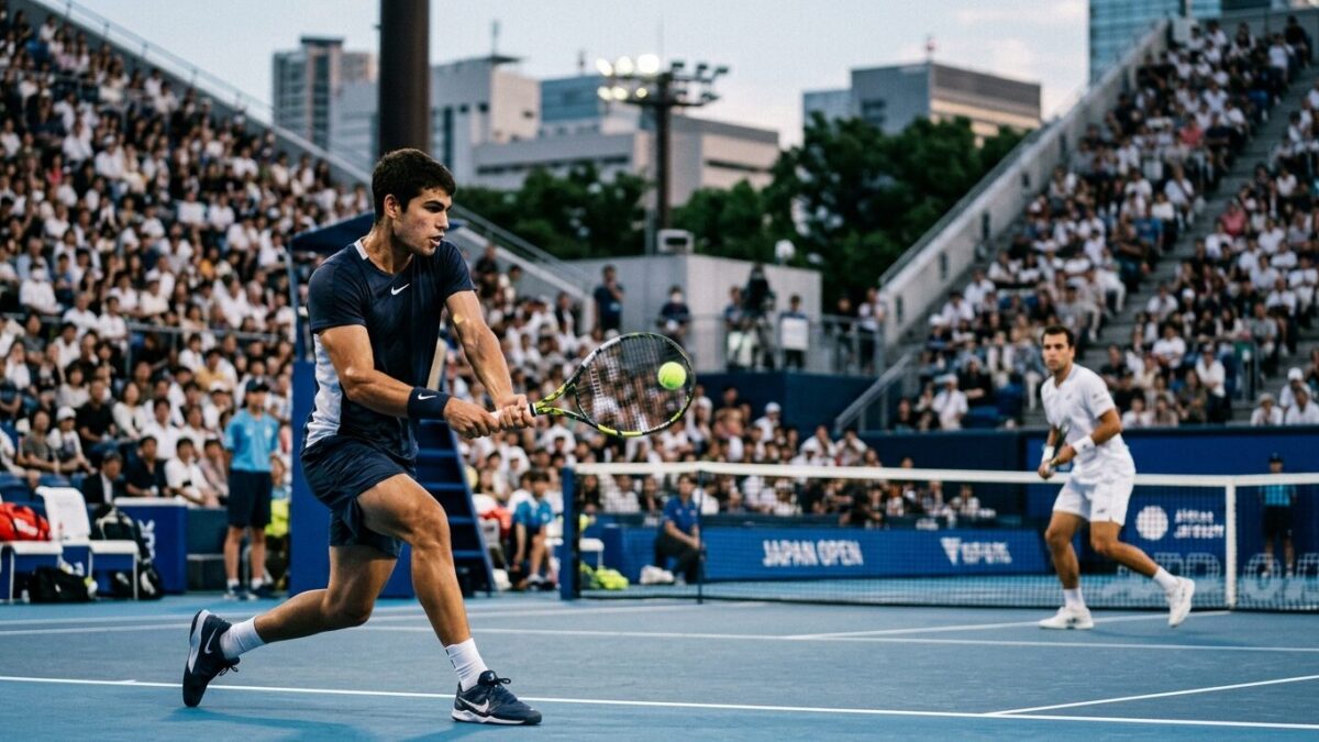 Alcaraz Reaches Japan Open Final After Rallying Past Munar