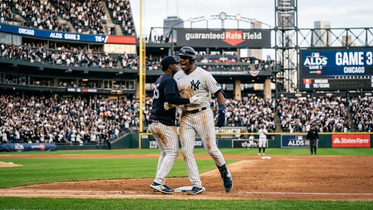 Cleveland Leads White Sox 5-2 in Game 3 of ALDS at Rate Field