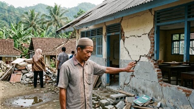 Strong Earthquake Jolts Sumba Island, Damaging Schools and Homes