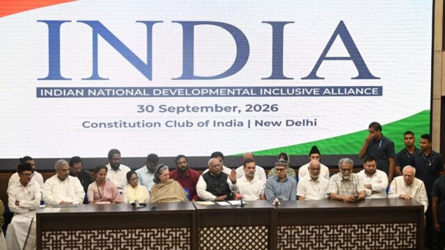 INDIA bloc to march on Election Commission on October 6 over alleged vote theft