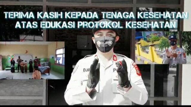 Hari Kesehatan Nasional ke-56, Polsek Koba Berikan Tepuk Tangan Sebagai Bentuk Apresiasi