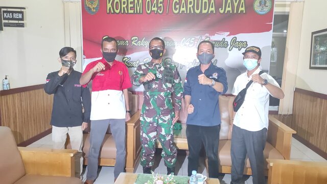 Danrem 045 Gaya Terima Audiensi Organisasi Pers HPI Dan PWRI Babel