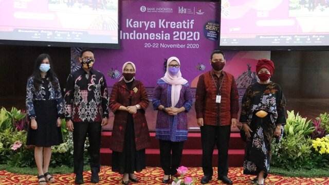 Dukung UMKM Indonesia, Ibu Melati Ikuti Pembukaan Karya Kreatif Indonesia 2020