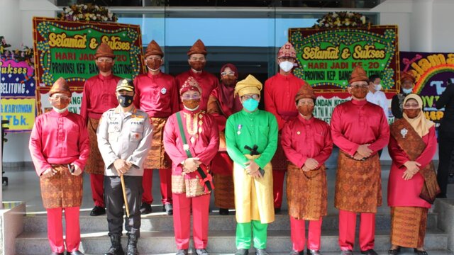 Danrem 045/Gaya Hadiri  Upacara Peringatan Hari Jadi Ke-20 Prov. Kep. Babel 2020