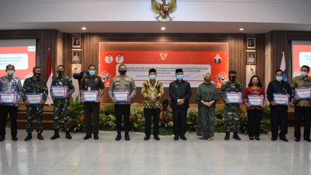 Danrem 045/Gaya Hadiri Penyerahan Dipa Petikan Anggaran Tahun 2021
