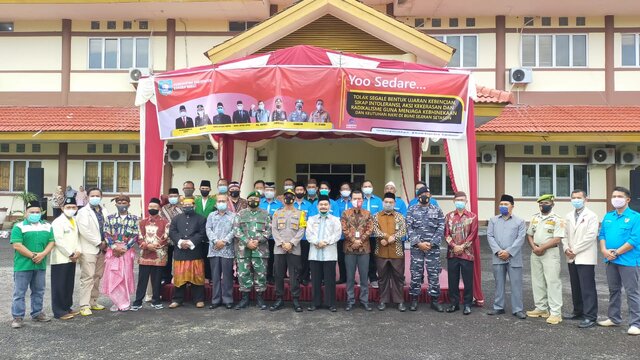 Kapolres Bangka Barat Menghadiri Apel Kebangsaan dan Deklarasi Menjaga
