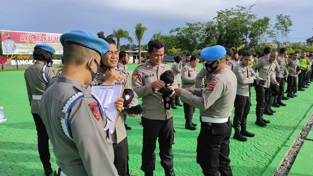 Polres Bangka Barat Laksanakan Gaktiplin Tingkatkan Kedisplinan Personil