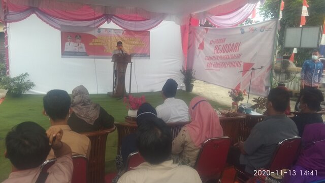 Walikota Pangkal Pinang Lantik RT/RW Terpilih Kelurahan Rejosari