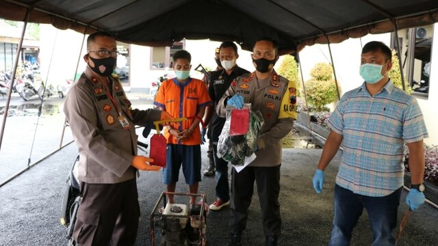 Polres Kebumen Berhasil Mengungkap Kasus Pencurian Pompa Air yang Meresahkan