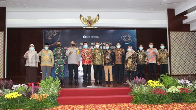 Danrem 045/Gaya Hadiri Pertemuan Tahunan Bank Indonesia 2020