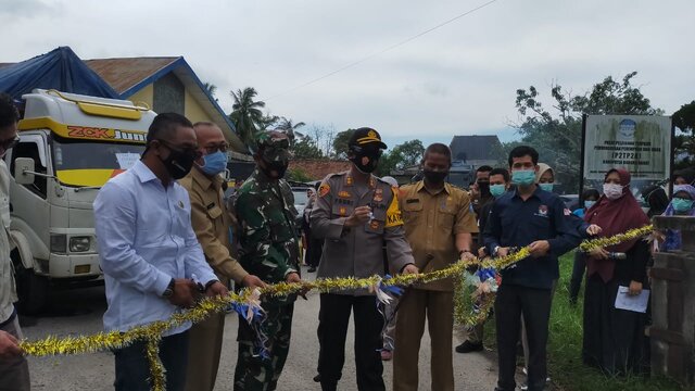Kapolres Bangka Barat Hadiri Pelepasan Pendistribusian Logistik Pilkada Serentak Tahun 2020