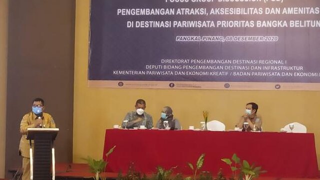 FGD Pengembangan Komponen Pariwisata Babel Hasilkan 5 Poin Rekomendasi