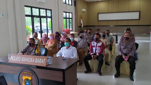 Wakapolres Bangka Barat Kompol.Aan Hadi Nugroho Wibowo,SIk Hadiri Sosialisasi Saber Pungli dari Kemenkopolhukam