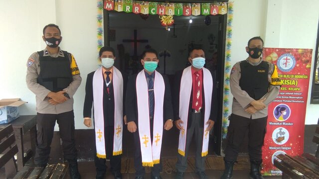 Polsek Kelapa Siap Mengamankan Ibadah Natal Disejumlah Gereja Se-Kecamatan Kelapa